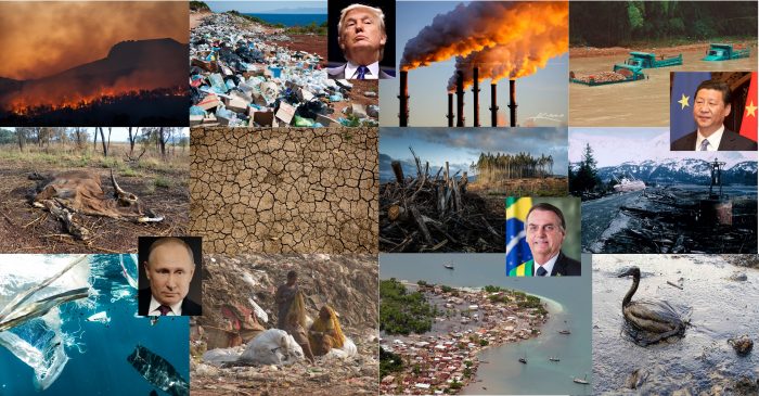 Warnung Politiker Welt Chaos Umweltzerstörung Bildnachweis Homepage