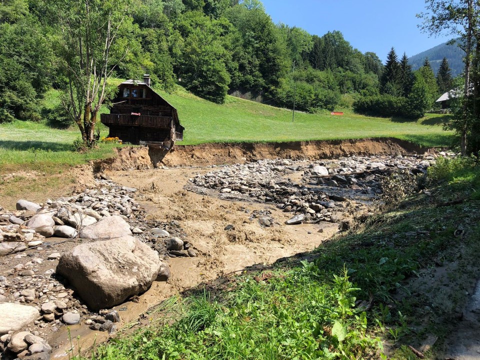 Bauernhaus Unwetterschaden