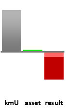 Das AssetRanking ist ein Vermögensvergleich mit einem durchschnittlichen KMU. Links der Assetvergleich, rechts das operative Ergebnis