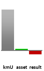 Das AssetRanking ist ein Vermögensvergleich mit einem durchschnittlichen KMU. Links der Assetvergleich, rechts das operative Ergebnis