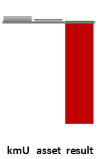 Das AssetRanking ist ein Vermögensvergleich mit einem durchschnittlichen KMU. Links der Assetvergleich, rechts das operative Ergebnis