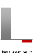 Das AssetRanking ist ein Vermögensvergleich mit einem durchschnittlichen KMU. Links der Assetvergleich, rechts das operative Ergebnis