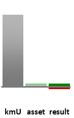 Das AssetRanking ist ein Vermögensvergleich mit einem durchschnittlichen KMU. Links der Assetvergleich, rechts das operative Ergebnis