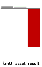 Das AssetRanking ist ein Vermögensvergleich mit einem durchschnittlichen KMU. Links der Assetvergleich, rechts das operative Ergebnis